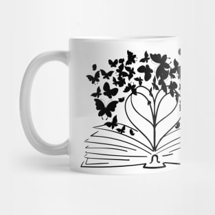 Wildflower Book Funny Reading Book Lover Butterfly Lover Mug